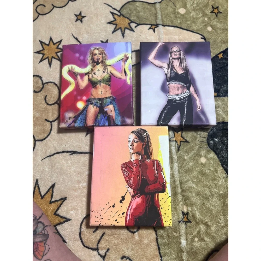 Britney Spears Canvas Art Prints Set of 3 Pop Star Decor 8x10 - Picture 1 of 6